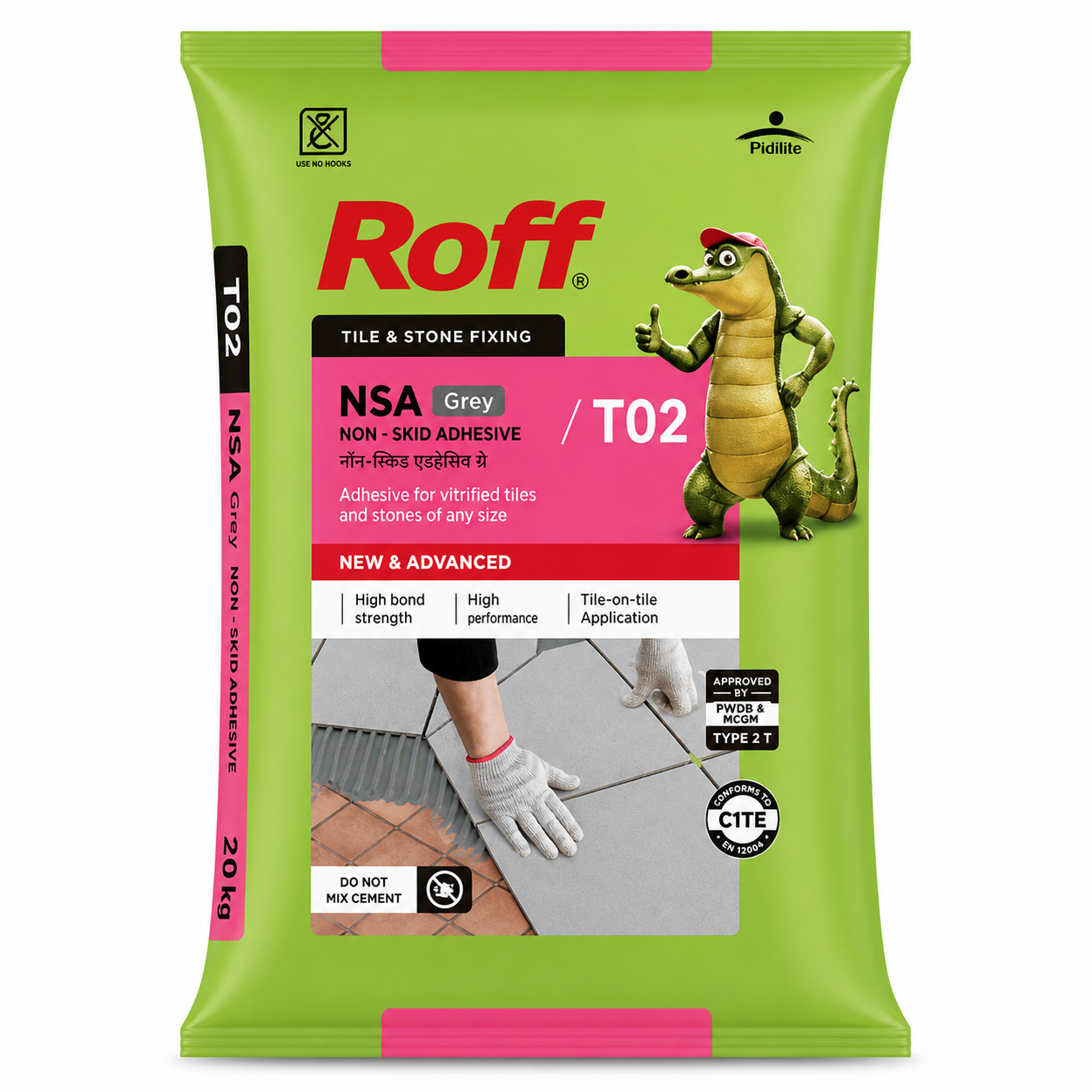 Roff Non-Skid Adhesive Grey (T02) 20KG