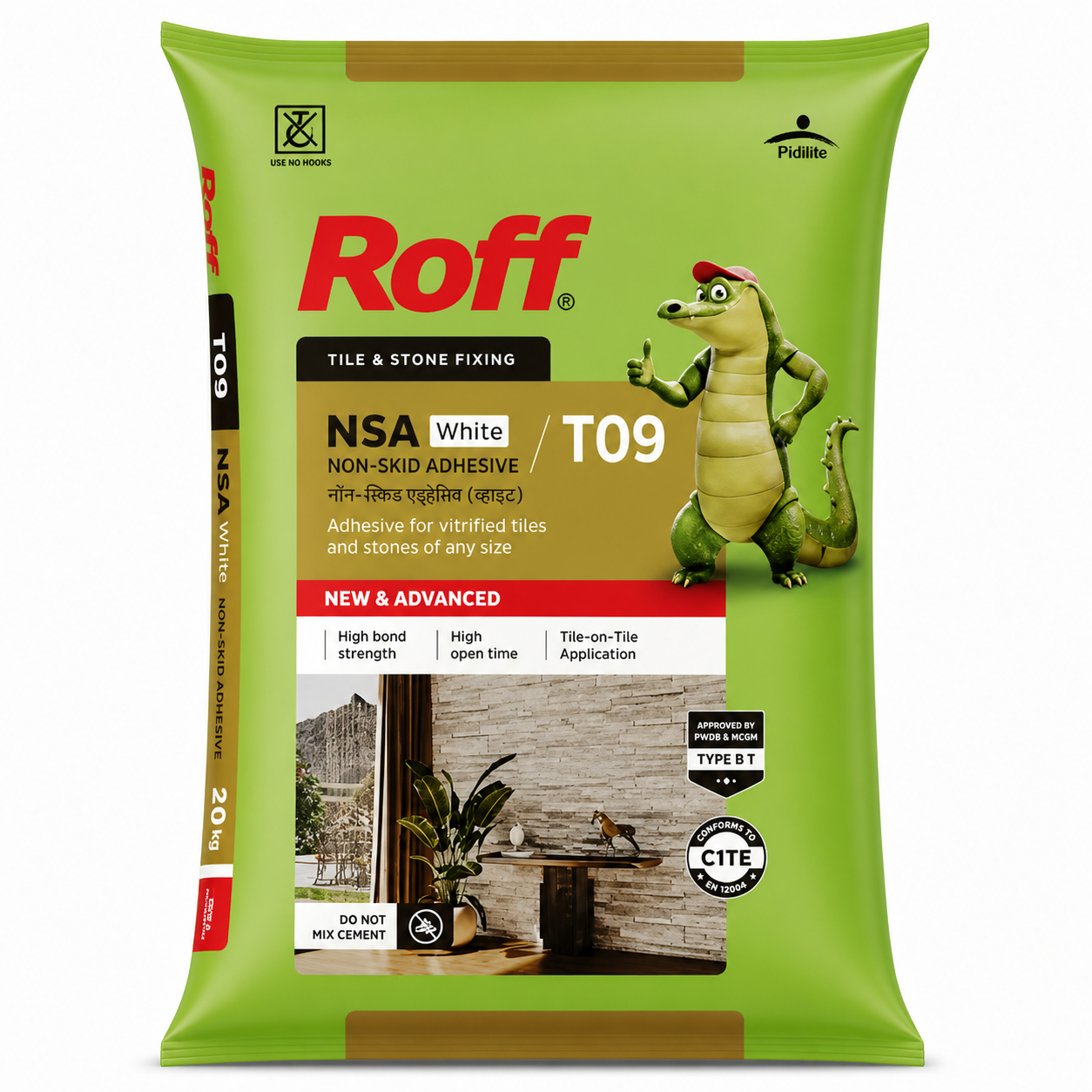 Roff Non-Skid Adhesive White (T09) 20KG