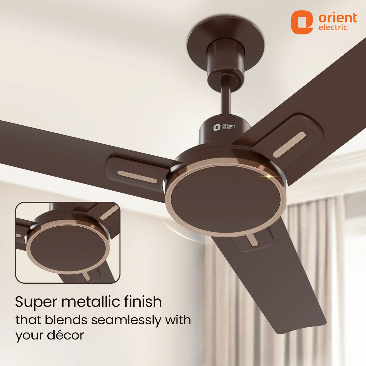 Orient Luna High Speed Decorative Ceiling Fan | 2 Year Warranty 1200MM