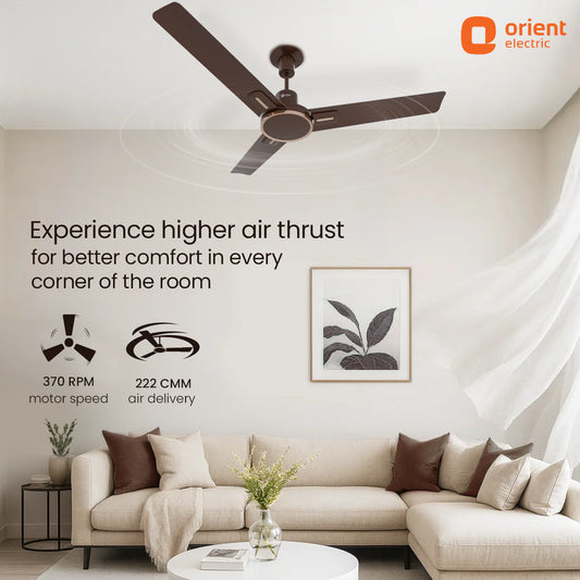Orient Luna High Speed Decorative Ceiling Fan | 2 Year Warranty 1200MM