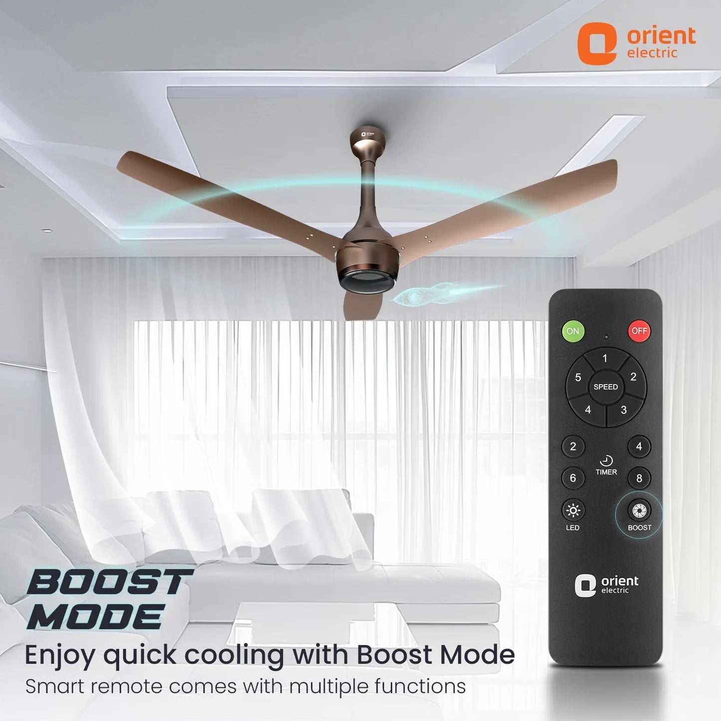 Orient Aeon Antidust BLDC Ceiling Fan | 5-YEAR WARRANTY 1200MM