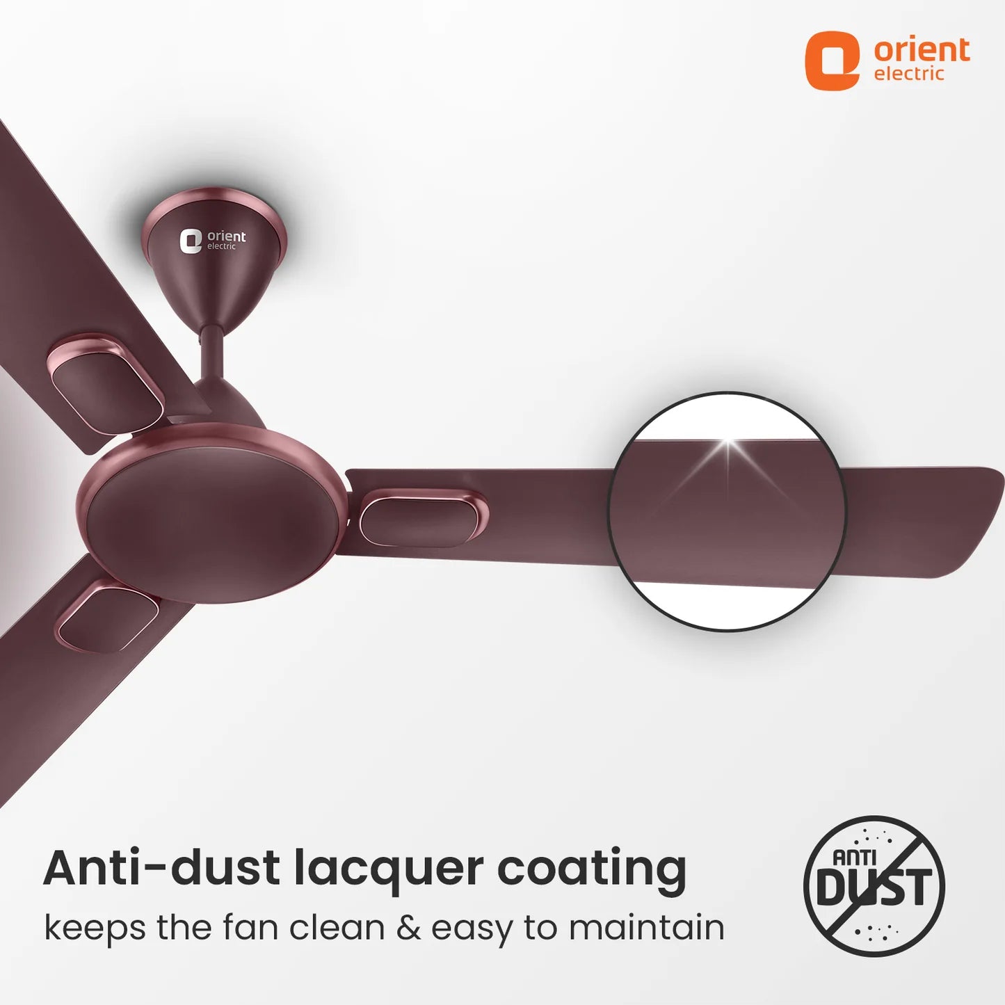 Orient Blanco Decorative Ceiling Fan | 2-Year Warranty 1200MM